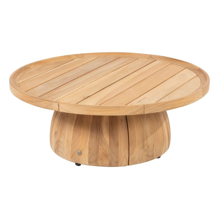 Pablo Outdoor Round Coffee Teak Table 80cm