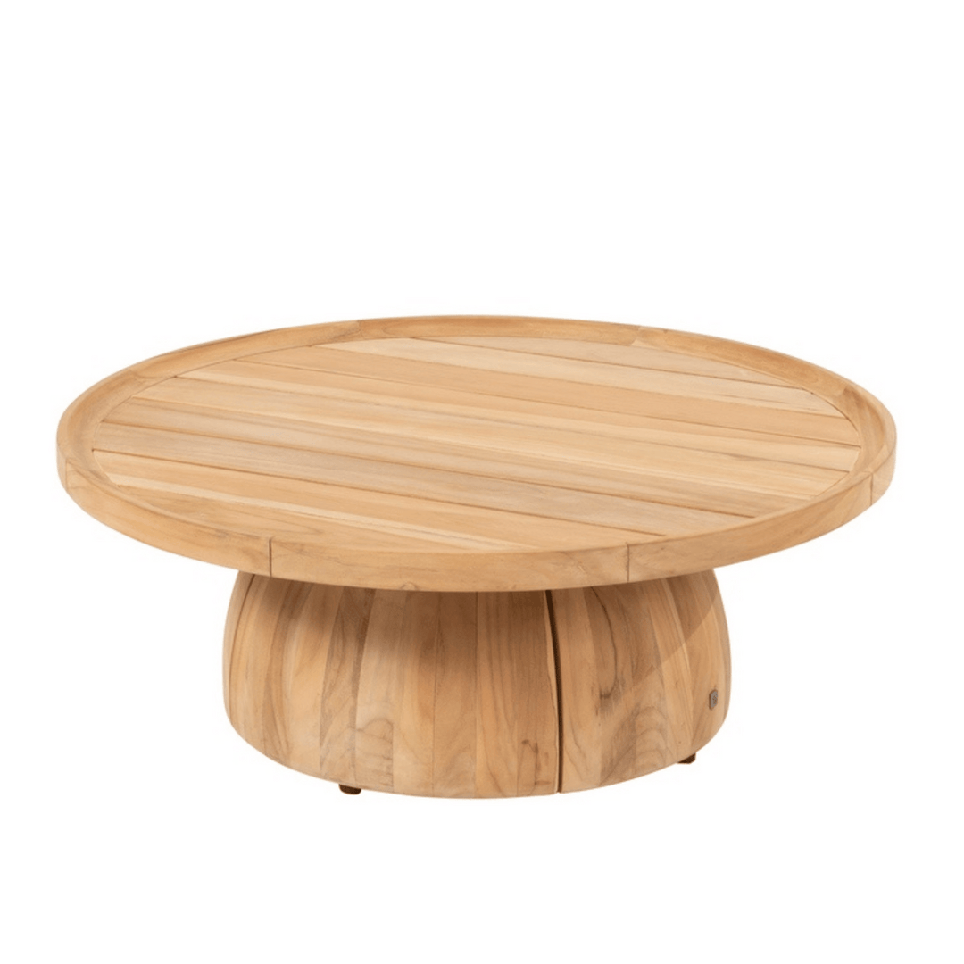 Pablo Outdoor Round Coffee Teak Table 80cm
