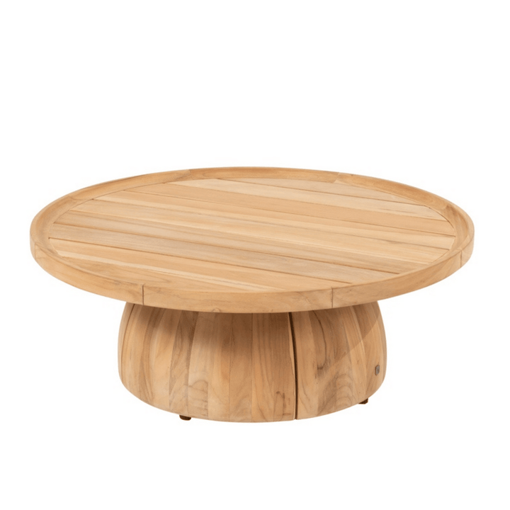 Pablo Outdoor Round Coffee Teak Table 80cm