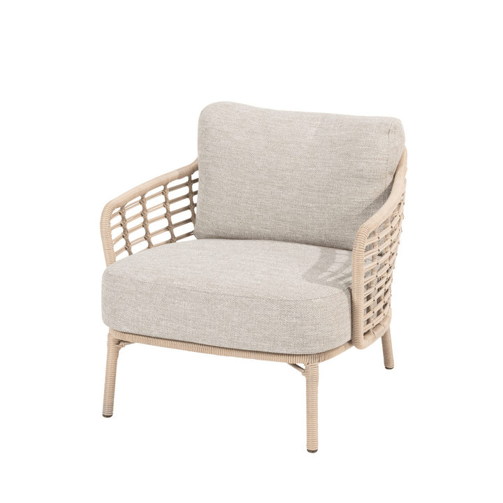 4SO Como Outdoor Lounge Set with Footstool & Finn Teak Tables