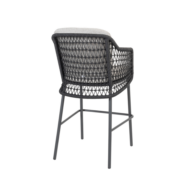 4SO Tramonti Bar Chair Anthracite with 2 Cushions