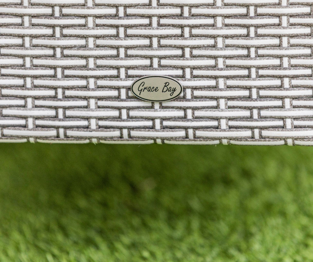 Grace Bay 6 Seat Rectangle Flat Weave Garden Dining Set