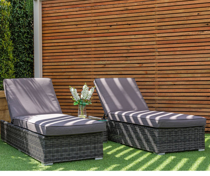 Grace Bay Rattan Sun Lounger Set