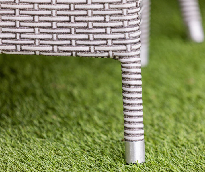 Grace Bay 6 Seat Rectangle Flat Weave Garden Dining Set