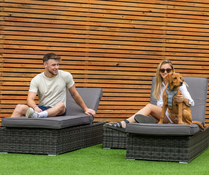 Grace Bay Rattan Sun Lounger Set