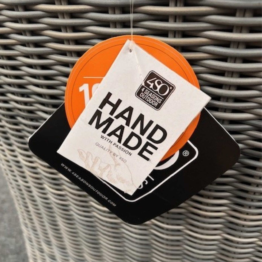 4SO Brighton Chair with Seat & Back Cushions - Rock Grey