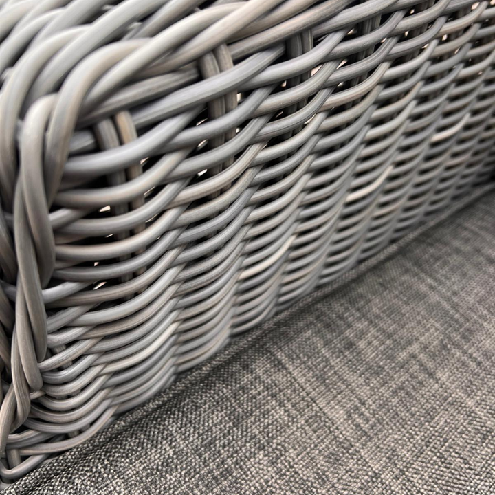 4SO Brighton Chair with Seat & Back Cushions - Rock Grey