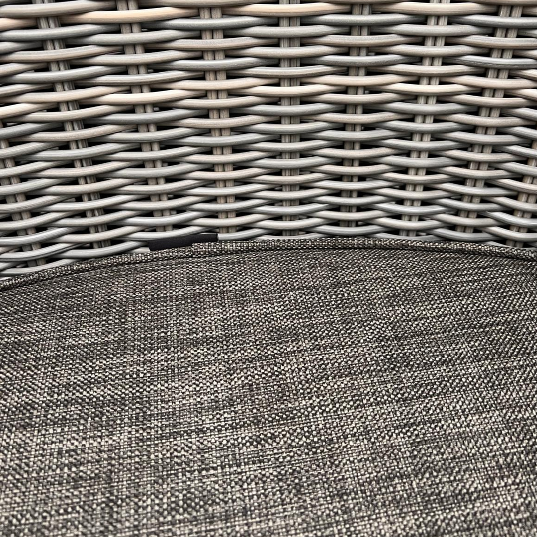 4SO Brighton Chair with Seat & Back Cushions - Rock Grey