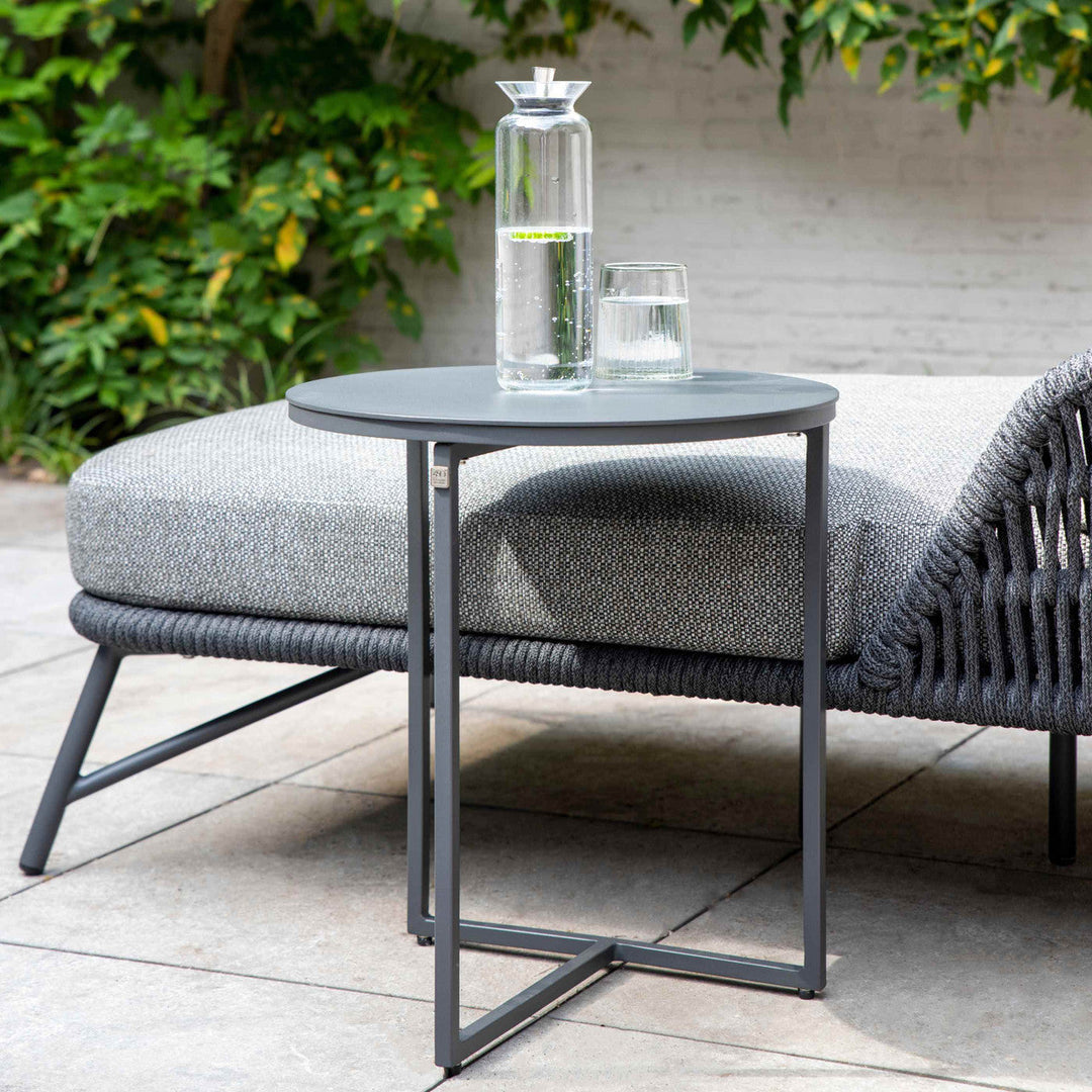 4SO Marbella Outdoor Single Daybed with 3 Weatherproof Cushions | Anthracite Grey