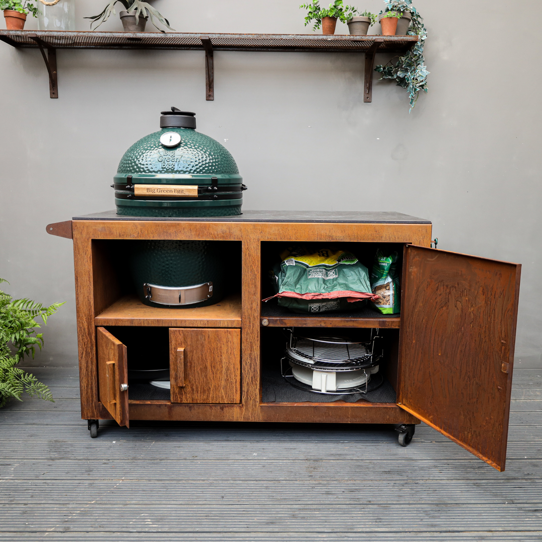 Big Green Egg Corten Steel Kitchen