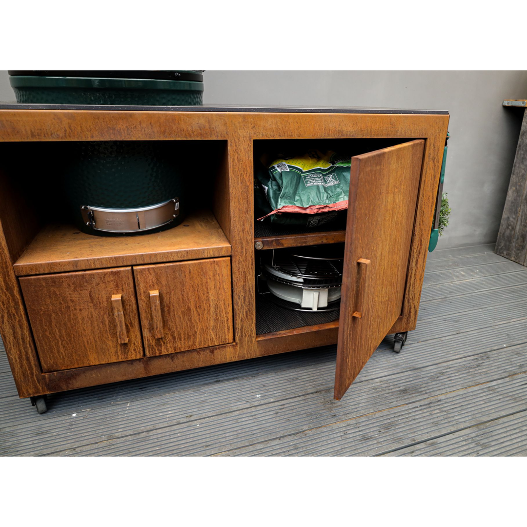 Big Green Egg Corten Steel Kitchen