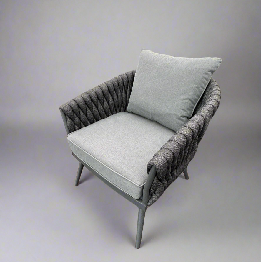 Chelsea Large Outdoor Corner Sofa Dining Lounging Set with Rise & Fall Table | Grey | Seats 8