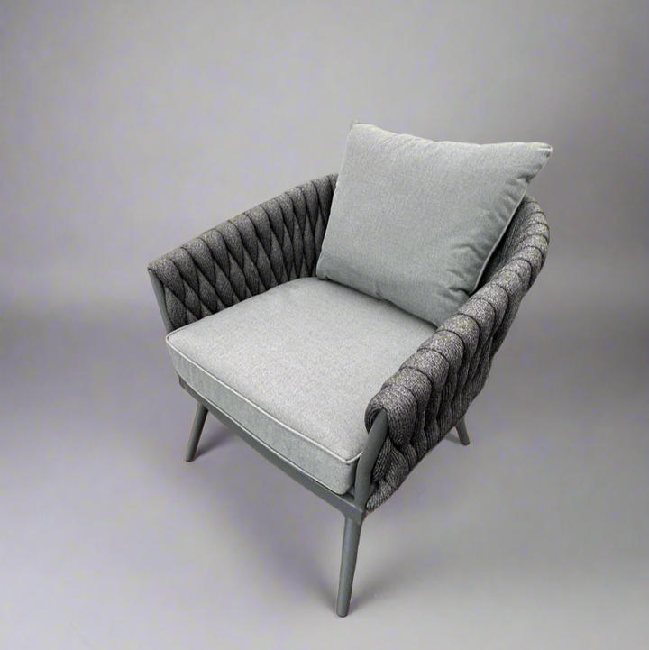 Chelsea Large Outdoor Corner Sofa Dining Lounging Set with Rise & Fall Table | Grey | Seats 8