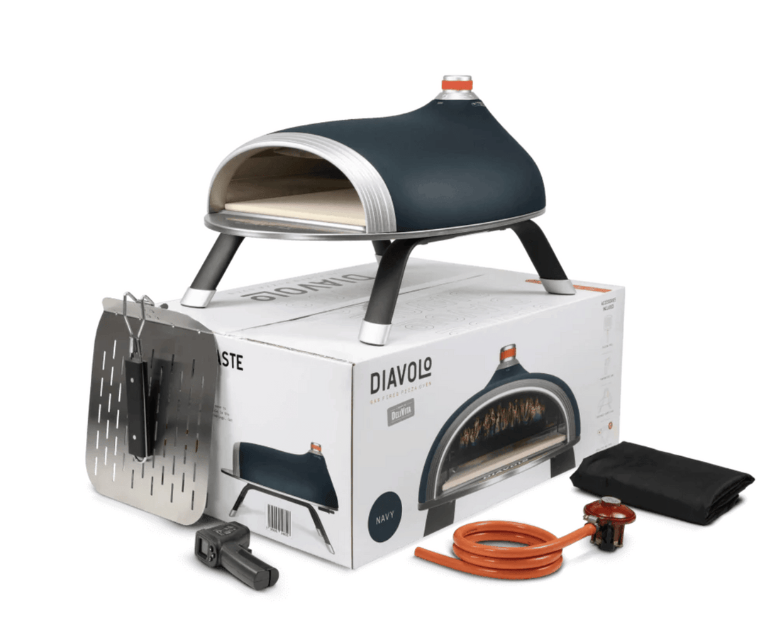 Delivita Diavolo Gas Pizza Oven Navy