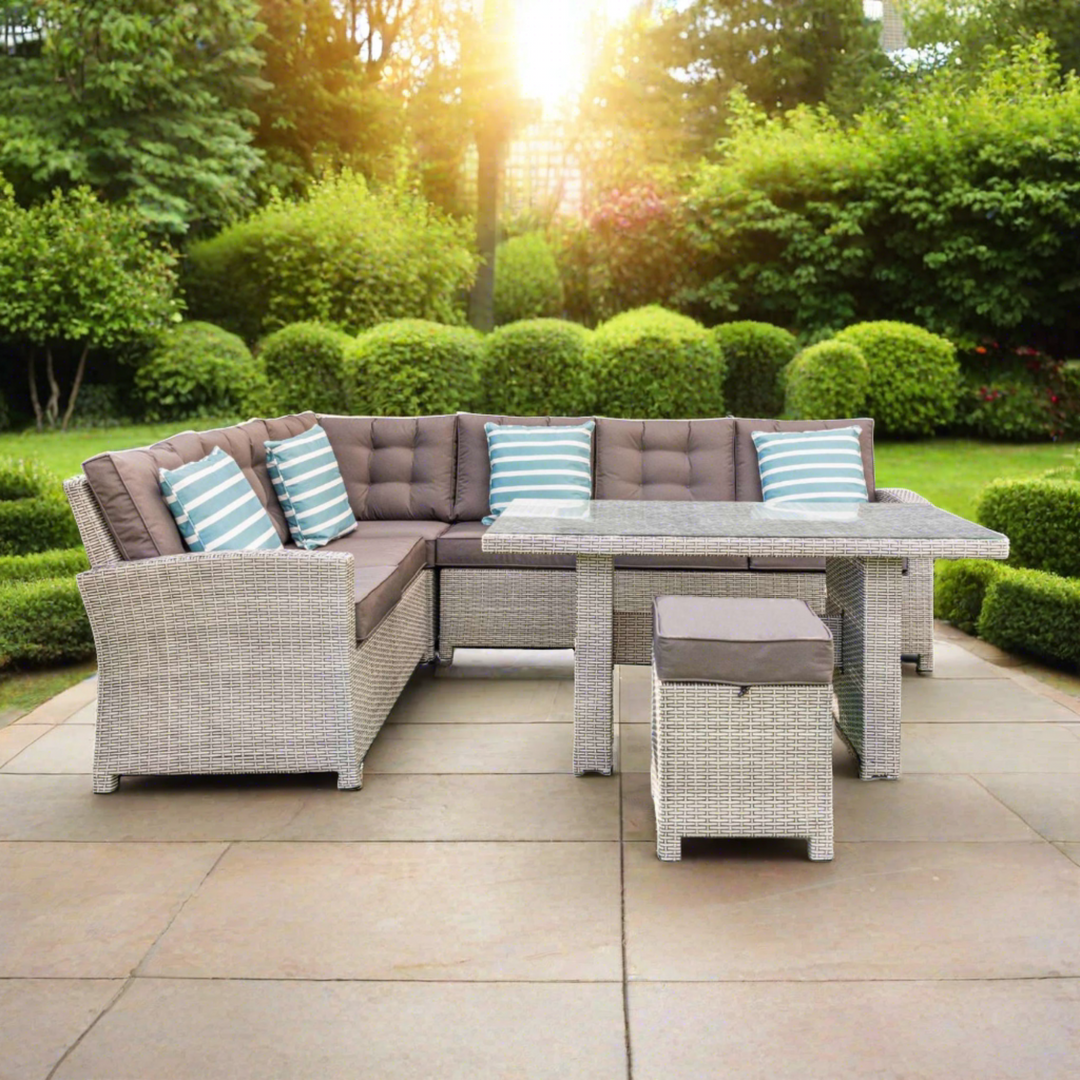 Grace Bay Corner Casual Lounging Dining Corner Set