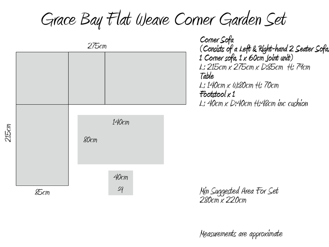 Grace Bay Corner Casual Lounging Dining Corner Set