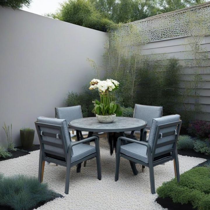 Mayfair Outdoor 4 Seat Round 120cm Dining Seat