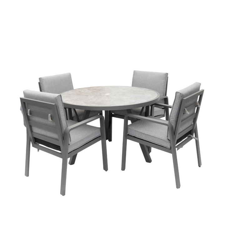 Mayfair Outdoor 4 Seat Round 120cm Dining Seat