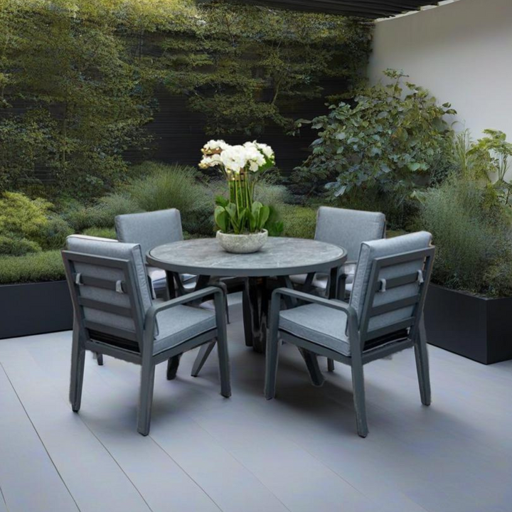 Mayfair Outdoor 4 Seat Round 120cm Dining Seat