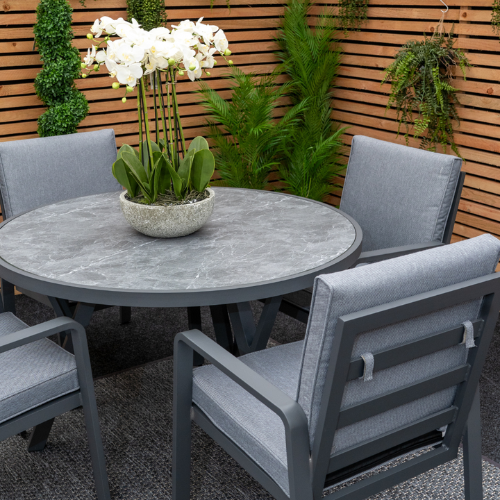 Mayfair Outdoor 4 Seat Round 120cm Dining Seat