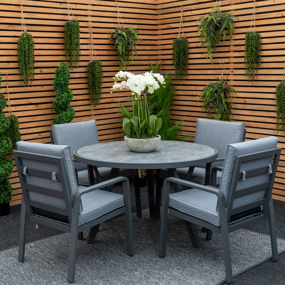Mayfair Outdoor 4 Seat Round 120cm Dining Seat