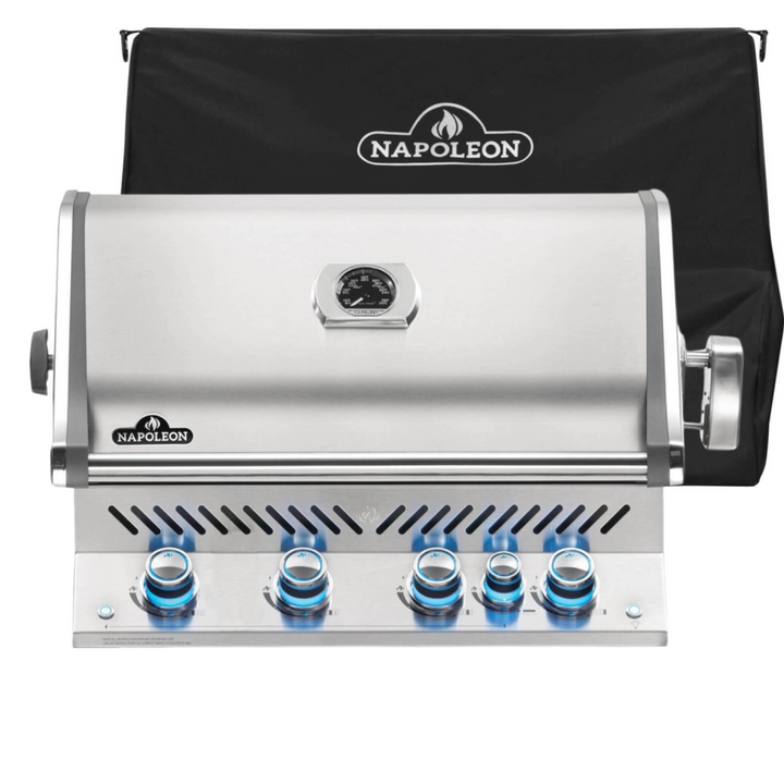 Napoleon Built-in Prestige PRO 500 Gas BBQ with Infrared Rear Burner & Rotisserie | FREE COVER
