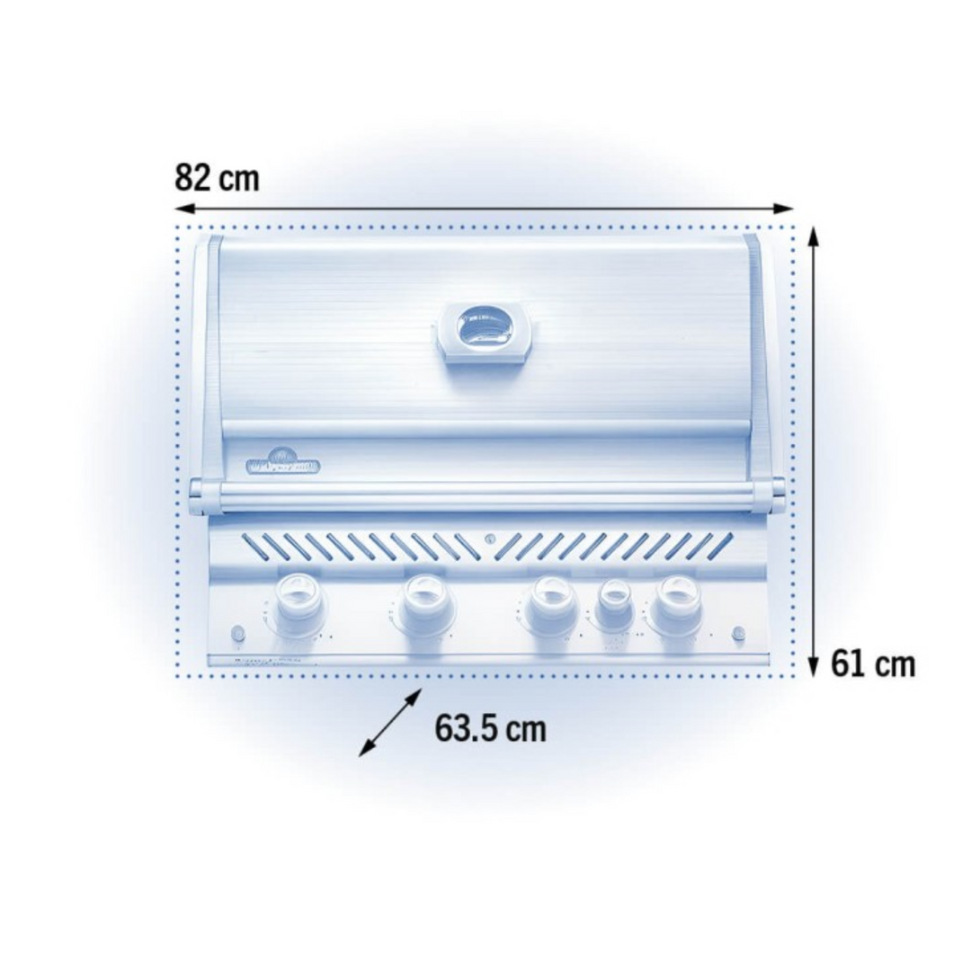 Napoleon Built-in Prestige PRO 500 Gas BBQ with Infrared Rear Burner & Rotisserie | FREE COVER