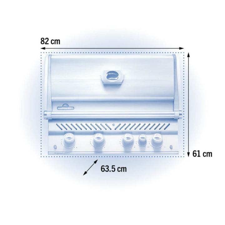 Napoleon Built-in Prestige PRO 500 Gas BBQ with Infrared Rear Burner & Rotisserie | FREE COVER