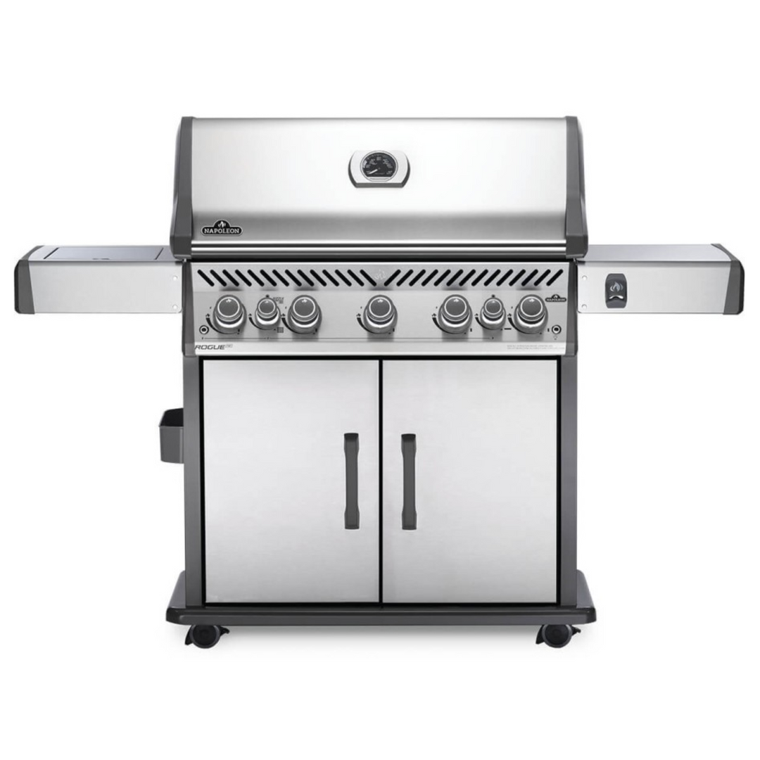 Napoleon Rogue SE 625 Propane Gas BBQ RSE625RSIBPSS-1 | Free Cover + Meat Lovers Kit