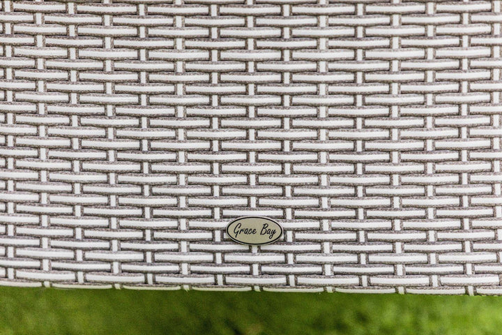 Grace Bay 4 Seat Round Flat Weave Garden Dining Set