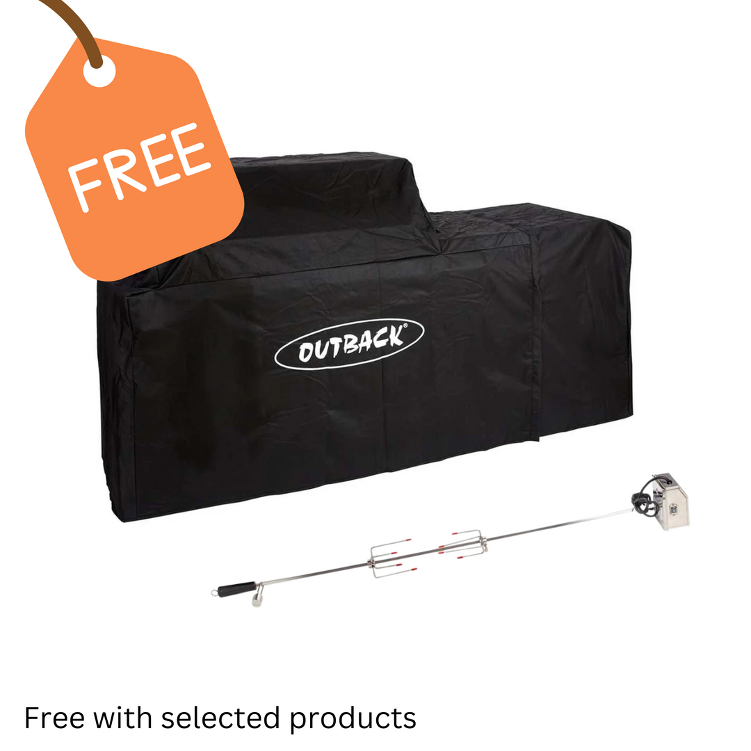Outback Signature II 6 Burner Hybrid BBQ with FREE Cover & Rotisserie