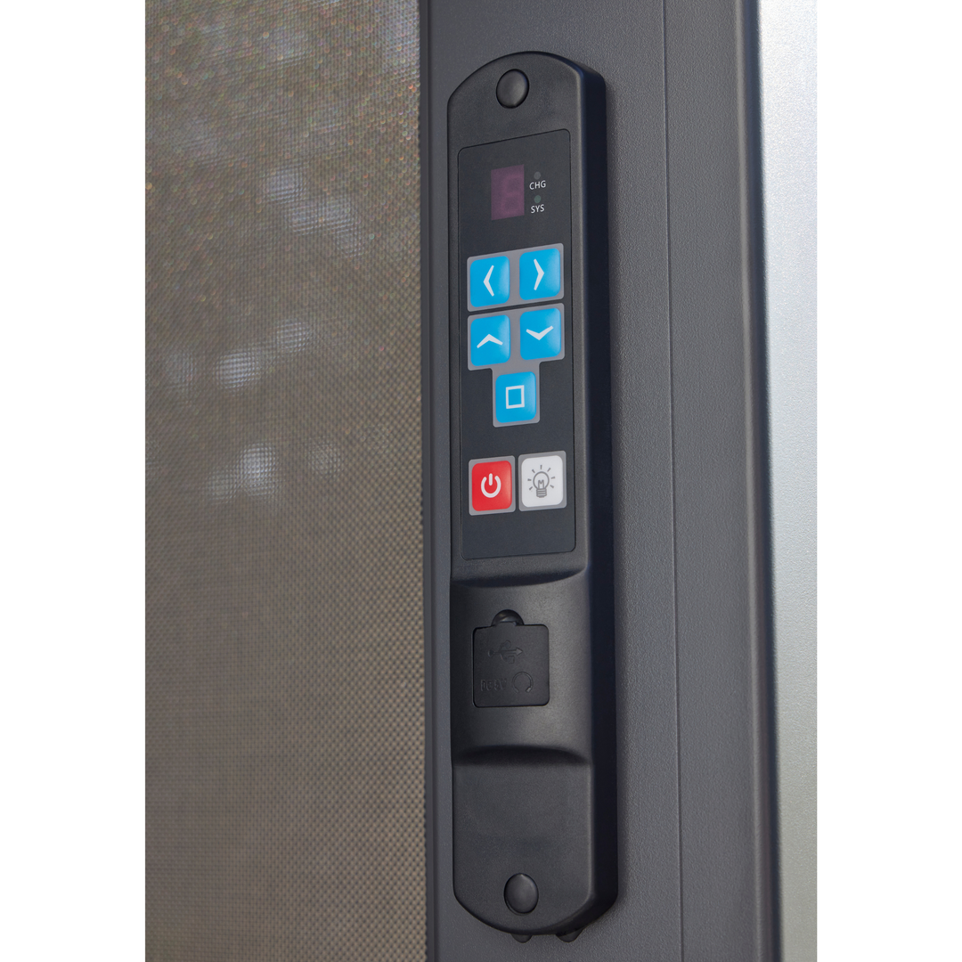 Royce Cube Aluminium 3 x 3M Luxury Pergola with Solar LED Light Pack | Anthracite