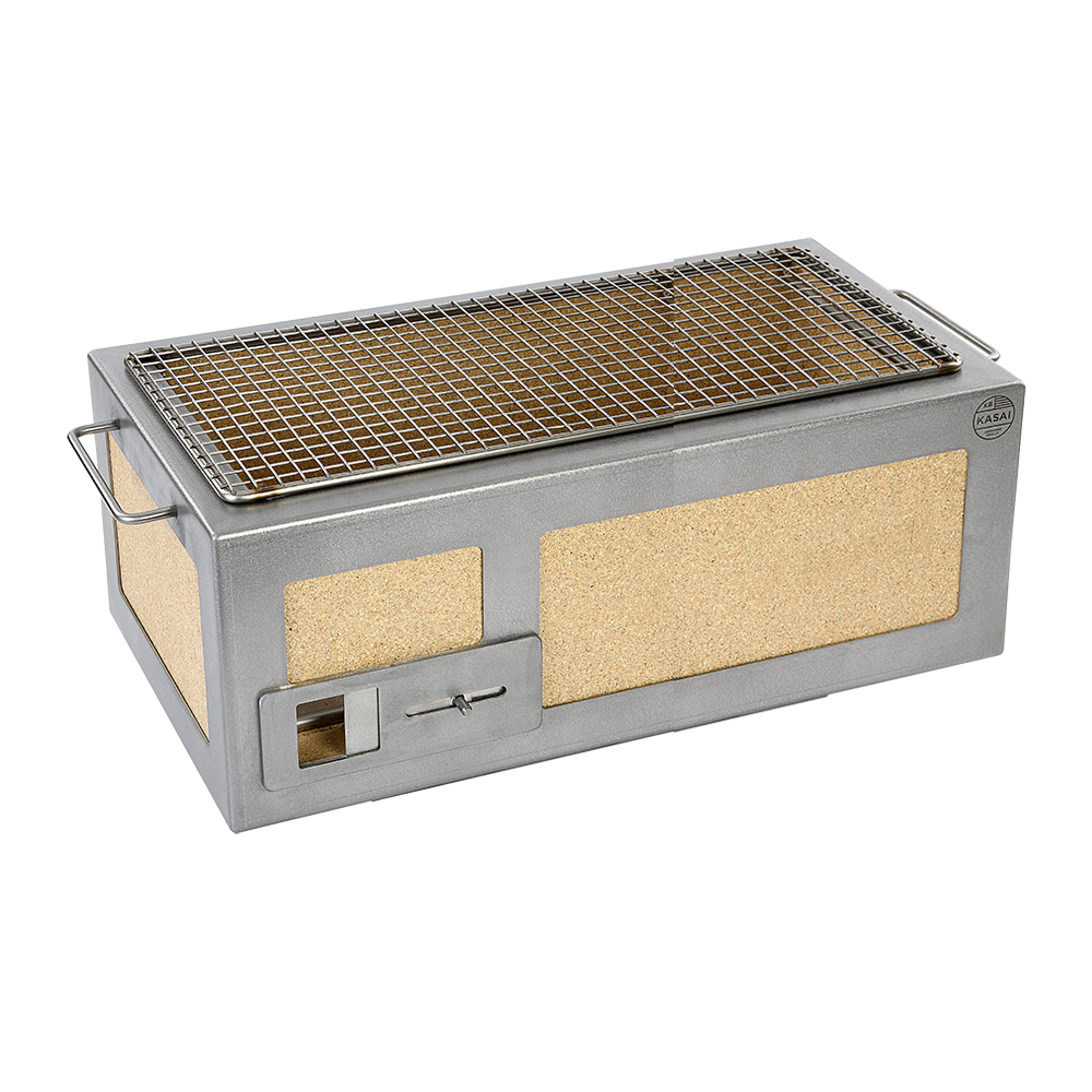Medium Long Kasai Konro Grill with Stainless Steel Frame
