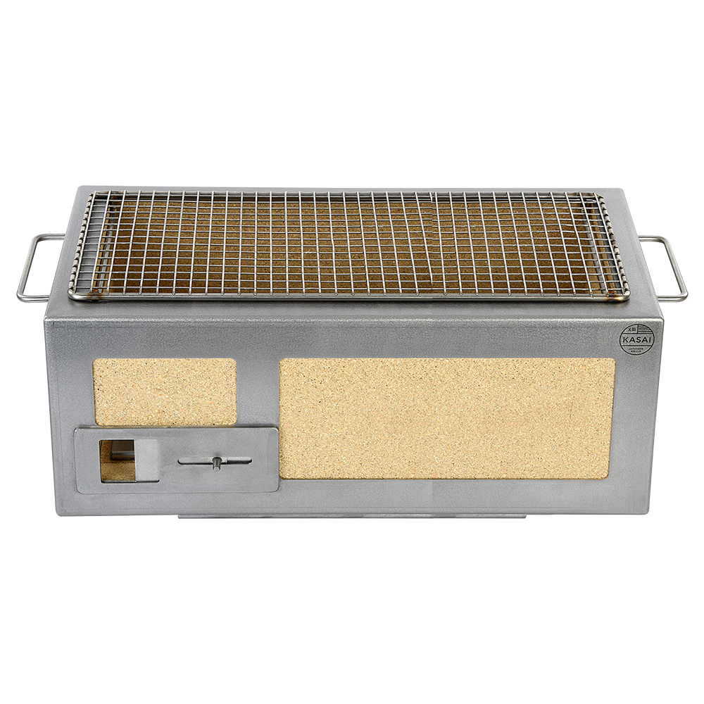 Medium Long Kasai Konro Grill with Stainless Steel Frame