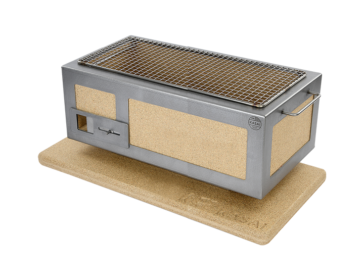Medium Long Kasai Konro Grill with Stainless Steel Frame