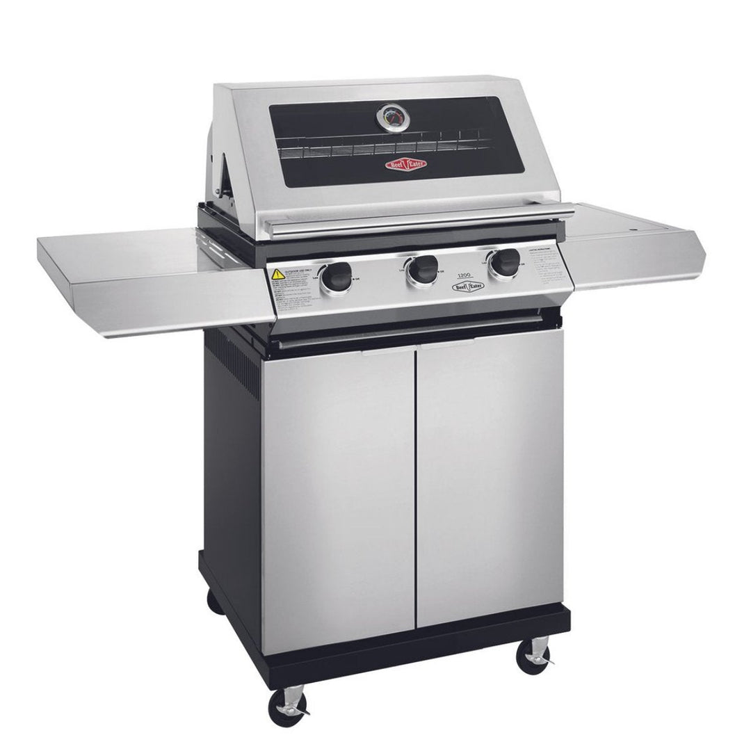 Beefeater 1200S 3 Burner Grill and Side Burner with Cart