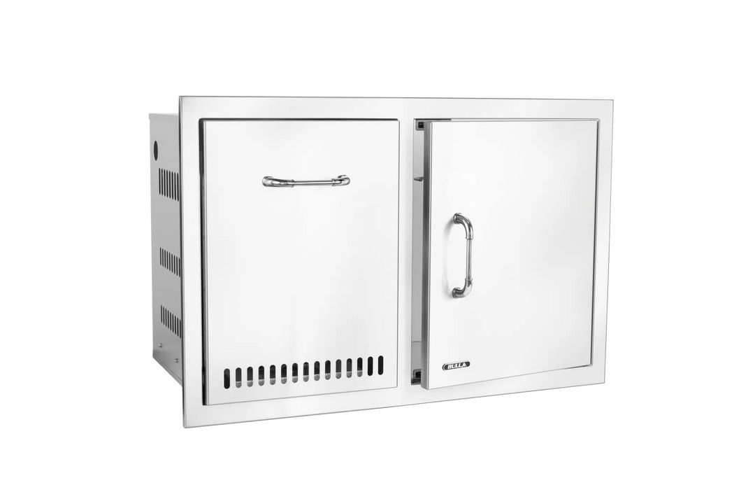Bull Reveal Door/Trash Drawer Combo 80cm