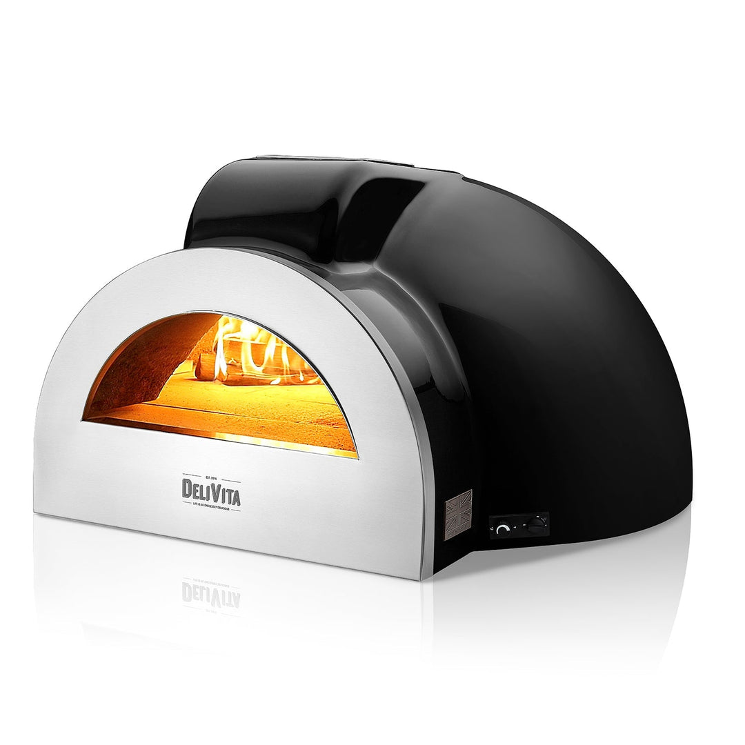 Delivita Pro Wood-Fired Pizza Oven + Chimney