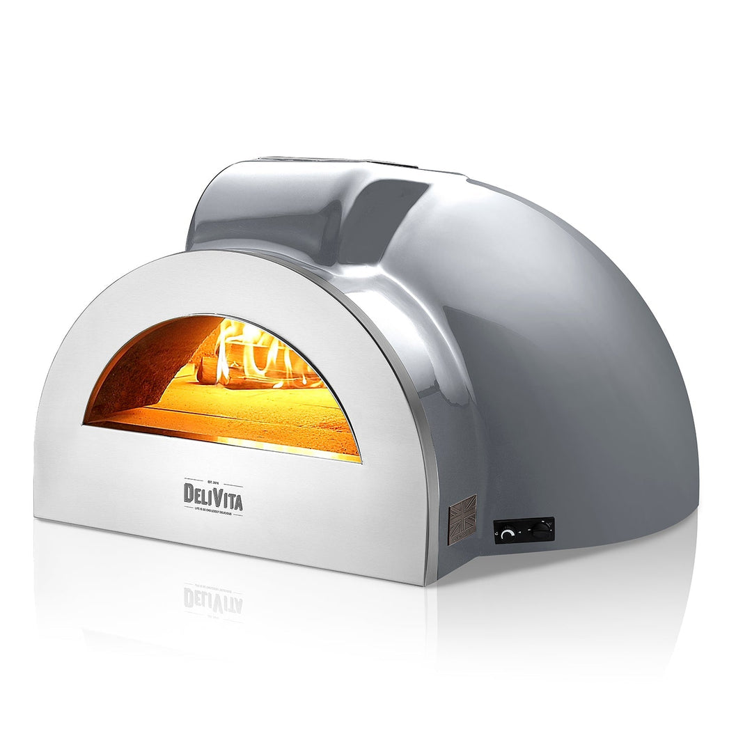 Delivita Pro Wood-Fired Pizza Oven + Chimney