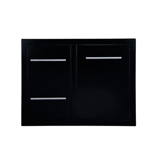 Double drawer Trash tray combo with Plastic Bin