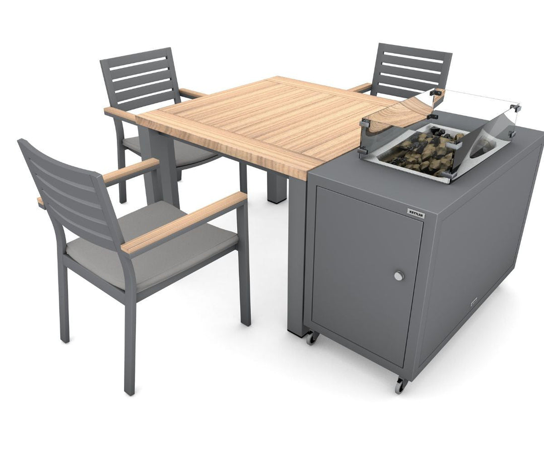 Kettler Elba Fire Pit Station | Grey