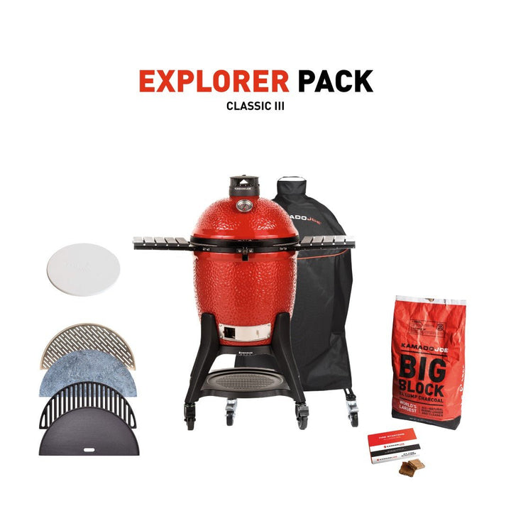 Kamado Joe Grill with Explorer Pack