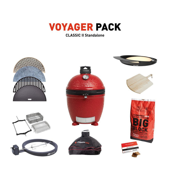 Kamado Joe Grill with Voyager Pack