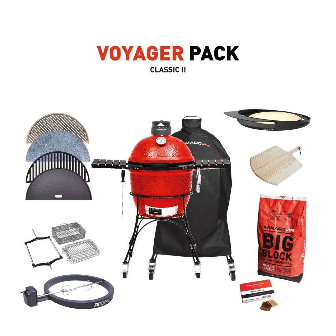 Kamado Joe Grill with Voyager Pack