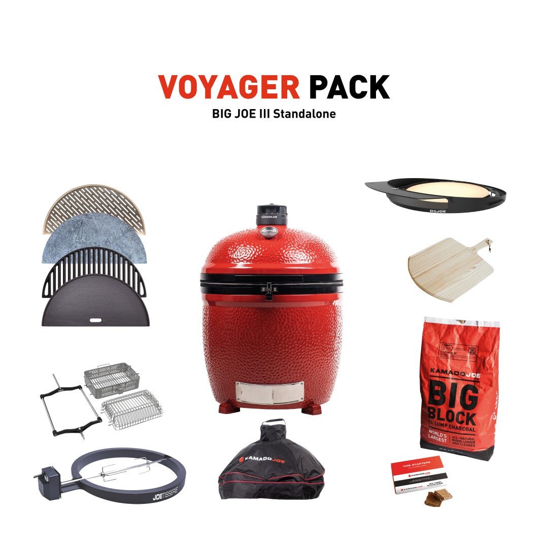 Kamado Joe Grill with Voyager Pack