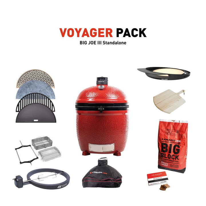 Kamado Joe Grill with Voyager Pack
