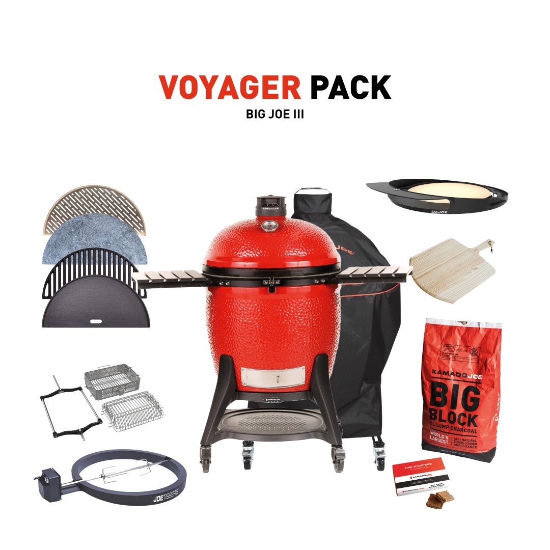 Kamado Joe Grill with Voyager Pack