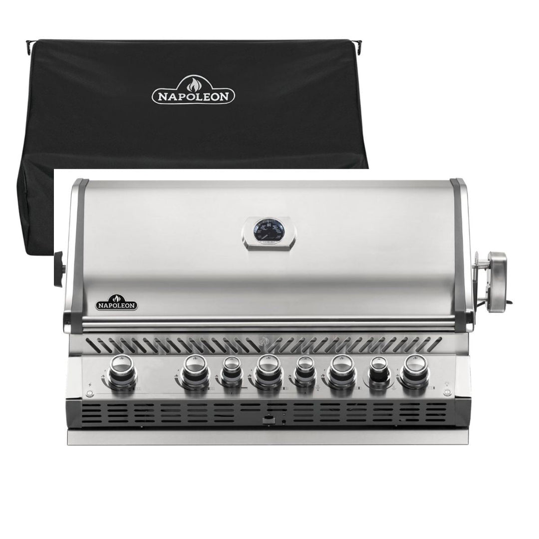 Napoleon Prestige Pro 665 Built-In Grill + FREE cover