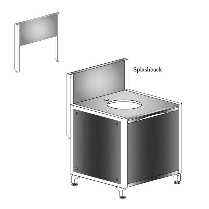 Oliveti Splashback 700 or 1010